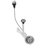 Sifon pentru chiuvetă bucătărie Helika-AquaSanita AQ-002H Stainless Steel + Plastic