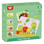 Puzzle Tooky Toy TF783 Mini Mozaic din lemn Insecte, 57280