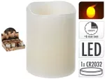 Lumanare LED 6.5X5cm, cu timer, bej