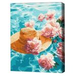 Картина по номерам BrushMe RBS54087FC 30x40cm (fără cutie) Peonii de apă