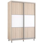 Шкаф Mobildor-Lux Раздвижные двери Aron-S 1,0–1,8 м из ДСП, горизонтальные (150 x 60 x 200 см), Sonoma
