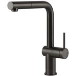 Bateria bucătărie Gessi 60433-707 Inedito Black Metal Brushed PVD