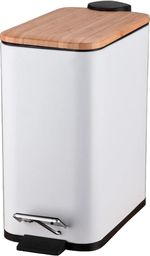 Урна для мусора Bisk 08424 patrat RADO cu pedala 5L alb
