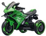 Mașină electrică pentru copii Richi (RTW8) Motocicleta verde pe acumulator pentru copii (29631)