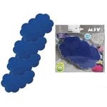 Коврик для ванной MSV 40594 Набор ковриков для ванны 4шт 14.5x9cm Облака синие