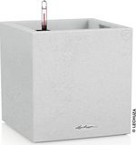 Ghiveci pentru flori Lechuza Canto Stone 30 Low, Quartz White