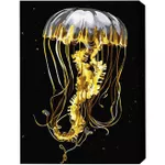Картина по номерам BrushMe BSB0001FC 40x50сm (pânză neagră/fără cutie) Meduza