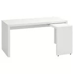Офисный стол Ikea Malm с выдвижной панелью 151x65 White