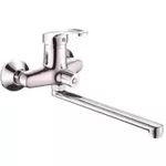 Смеситель для ванны Rossa 49092 MPN2227, cu pipa lunga, crom, Bianca