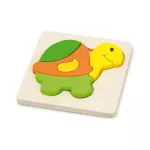 Puzzle Viga 59933 Mini puzzle cu diferite forme Broasca țestoasă