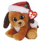 Мягкая игрушка TY TY36240 HOWLIDAYS dog with hat 15 cm