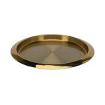 Поднос/столик кухонный Excellent Houseware 26541 Tava metalica D35сm Etched Squares, aurie