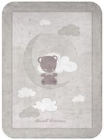 Lenjerie de pat pentru copii Kikka Boo 31103020163 Paturica super moale Dream Big Beige, 80/110 cm