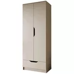 Dulap pentru copii MebelStar LILU 2D1S 80x50x210 Cashmere (MBS-1316)