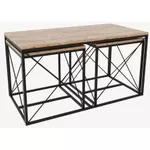 Măsuţă cafea Trendy Defne, Pin Atlantic, set