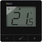 Termostat de cameră ENGO Controls E25-230B prin internet ZigBee/Wireless, black