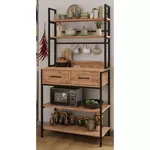 Etajeră Bofigo Multi etajat, p/u bucatorie, 2 sertare, 81,6x39,6x169 cm, Stejar (28-02-02)