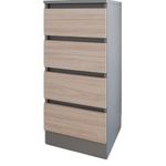 Комод Smartex (16004) Т1 40cm Grafit+Stejar Deschis