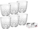 Set pahare pentru apa Glit 6buc, 295ml