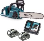 Ferestrău cu acumulator Makita DUC355 (2x18V 3Ah, încărcător)