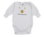 Детская одежда Minikin 242800156 Happy Baby Боди серый светлый 0-1мес (56см)