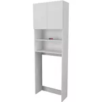 Шкаф-пенал Bofigo Для стиральной машины, 2 двери, 65x27x190 см, Белый (12-03-01)