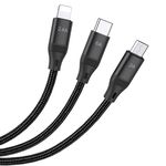 Hoco U104 3-in-1 Ultra 6A fast charging data cable(for iP+Micro+Type-C)