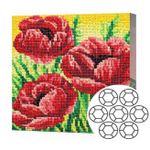Картина по номерам Art Gallery BJ844 Mozaic cu diamante 20x20cm Maci aprinsi