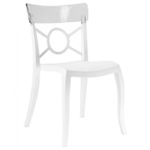 Стул Papatya Opera-S - seat white / back clear