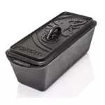 Казан Petromax Loaf Pan 2,4L cu capac si fund plat, fonta