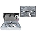 Домашний текстиль Promstore 53380.1 Lenjerie de pat Euro 2 NH Stripe Satin, antracit