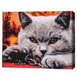 Картина по номерам BrushMe RBS32800FC 30x40cm (fără cutie) Prădător domestic