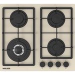 Plită încorporabilă pe gaz Wolser WL-BRD 6402 Ivory Glass FFD