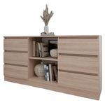 Comodă Smartex (16153) Т3 140cm Stejar Deschis