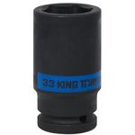 Set de tubulare, bite, duze King Tony 643533M Cap tubular de impact adânc, 3/4