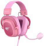 Gaming Headset Havit H2002d, 53mm driver, 20-20kHz, 64 Ohm, 110dB, 1.7m, 3.5mm, Pink