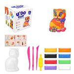 Набор для творчества Strateg 57327 U'DO Clay, Pisica (8buc x 15g)