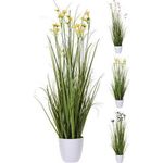 Искусственное растение Promstore 47514 Цветущая травка 95cm в горшке