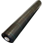 Агроволокно Profmet 385701 Agrotextil 100g/m2, 1mx50m negru cu linie verde