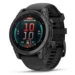 Смарт часы Garmin Fenix E – 47 mm, Slate grey steel with Black silicone band (010-03025-01)