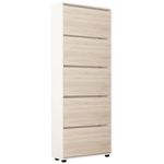 Полка для обуви Mobildor-Lux Leo 70x27x203H cm White/Sonoma