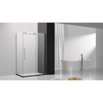 Cabină de duș miscellaneous SYSP 90x200 BRUSHED MATTE NICKLED 8mm (lateral)