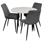 Set masă și scaune Evelin di Costacurta стол DT 404-3B + 3 стула YTC-055B Dark grey