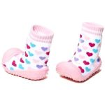 Детская одежда U-Grow US1K1-17-20 Șosete cu inimioare antiderapante pentru copii, mărimea 20