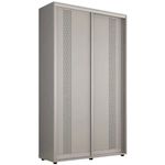 Шкаф Mobildor-Lux Compact uși glisante PAL cu ornament grecesc (140x45x220H cm) Grey