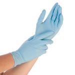 Перчатки NITRIL SAFE FIT, размер L, ГОЛУБЫЕ, 100шт, HYGONORM, FM