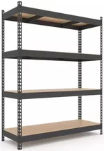 Cтеллаж складской Nex Home Raft metalic Titan 1800x1200x400 mm, 4 nivele PAL, antracit