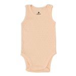Детская одежда Minikin 25170574 Ажурный листик Боди-майка р-р74, персиковый, унисекс