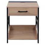 Тумбочка Deco Espero 48x40x60H Stejar M37/Black