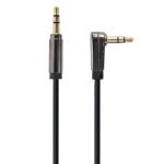 Cable 3.5mm jack - 3.5mm jack 90°,  1.8m, 3pin, Cablexpert, Gold connectors, CCAP-444L-6
